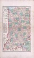 Indiana State Map, Montgomery County 1898